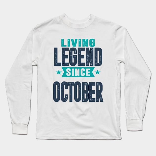 Born in October Long Sleeve T-Shirt by C_ceconello